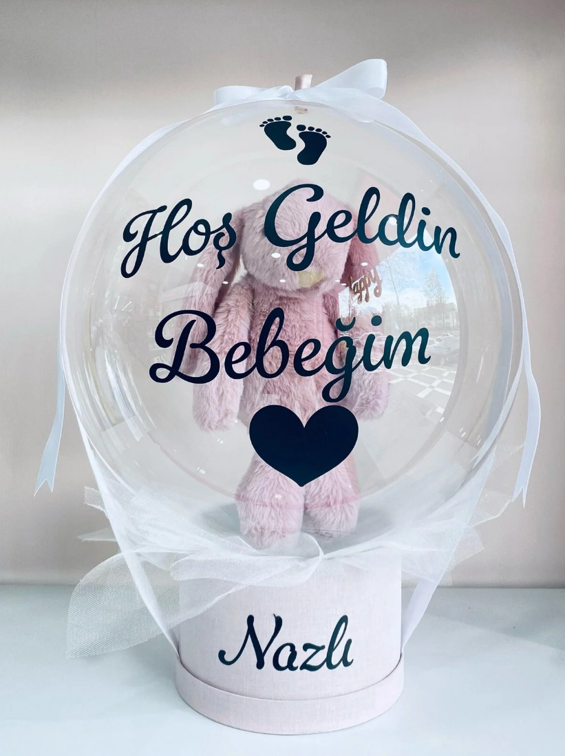 İsim Yazılı Hoş Geldin Bebeğim Dekorasyonu
